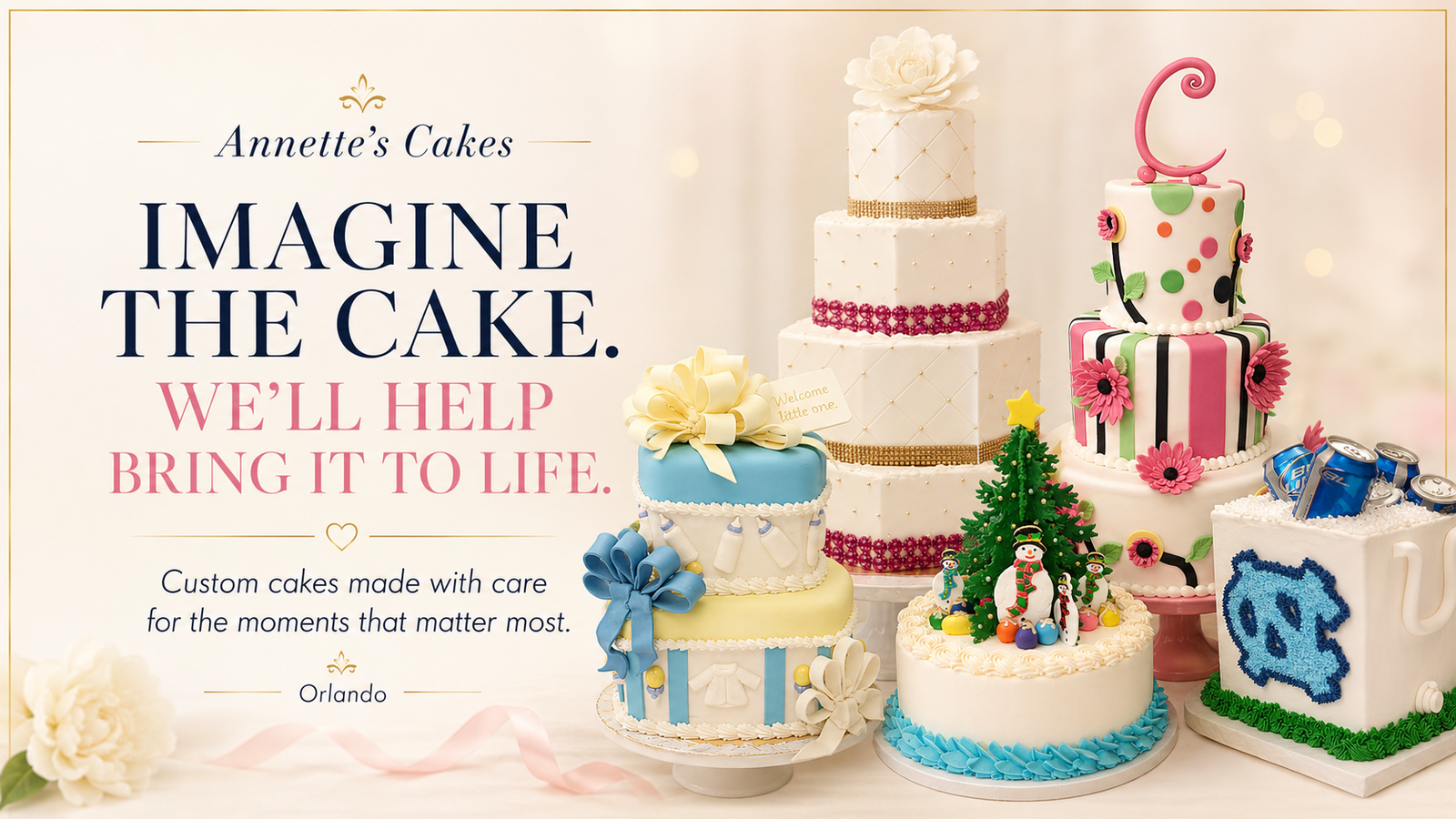 Annette’s Cakes & Cake Supplies — Imagine the Cake. We’ll Help Bring It to Life.